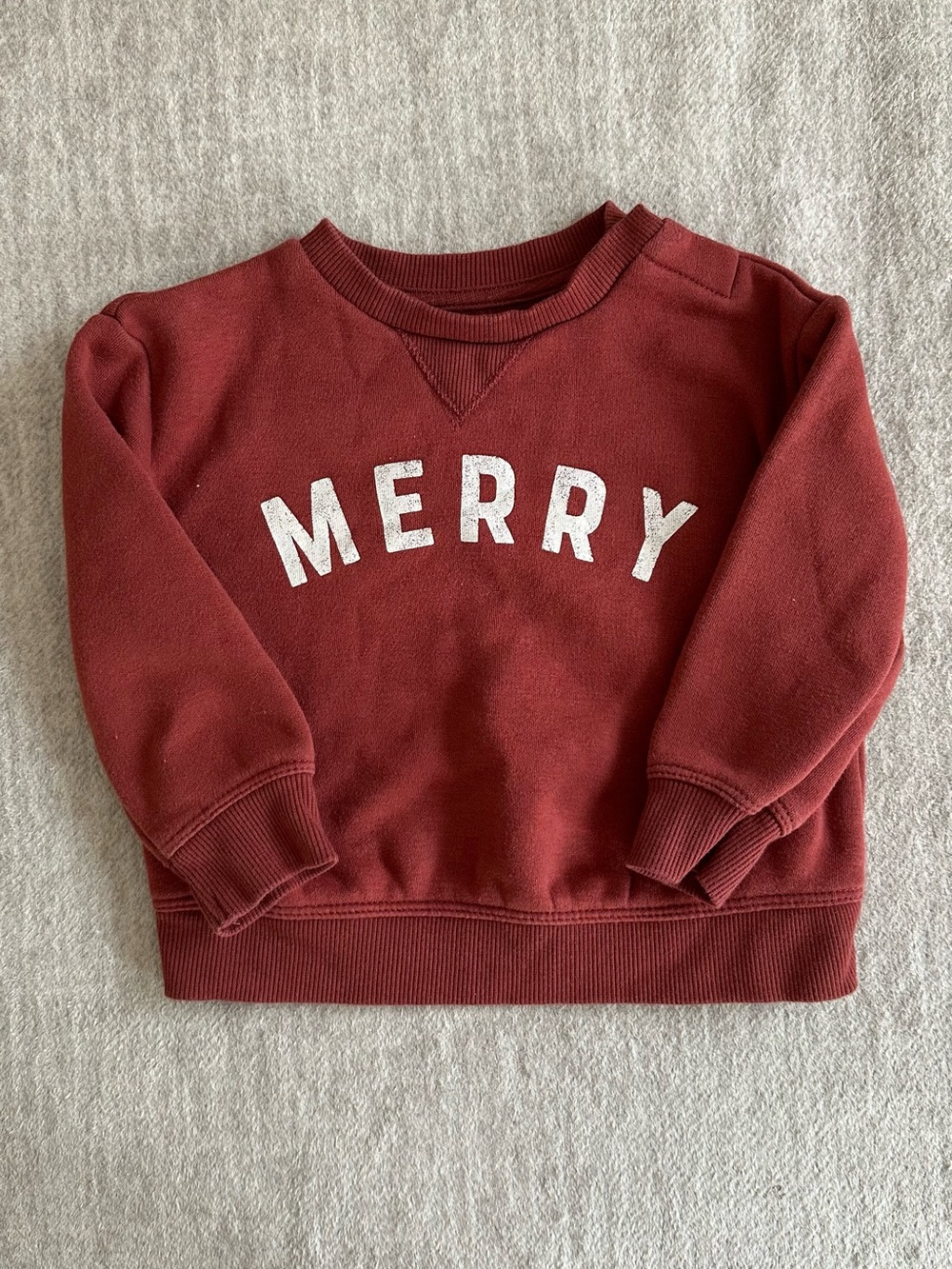 Little Co. by Lauren Conrad “MERRY” Holiday Sweatshirt – Size 12M